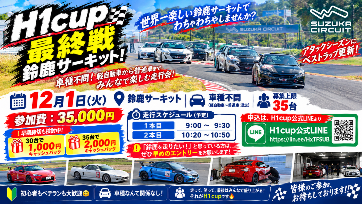 H1cup 最終戦 鈴鹿サーキット